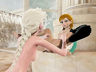 Boreal be fitting lesbian - Elsa x Anna - One dimensional Porn